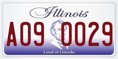 IL license plate A090029