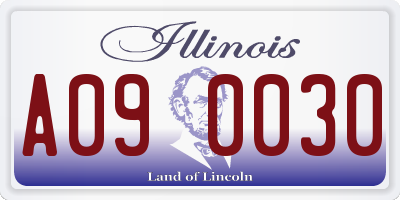 IL license plate A090030