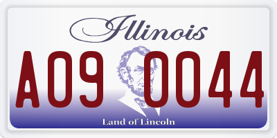IL license plate A090044