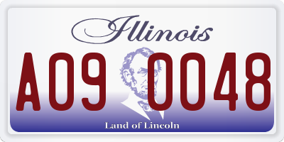IL license plate A090048