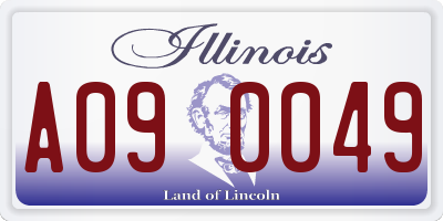IL license plate A090049
