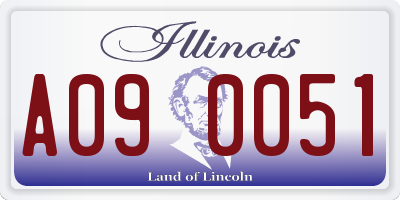 IL license plate A090051