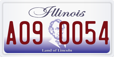 IL license plate A090054