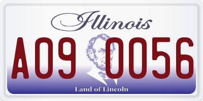 IL license plate A090056