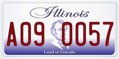 IL license plate A090057