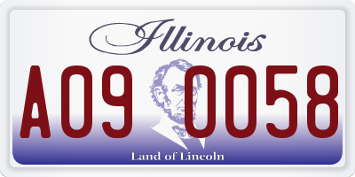 IL license plate A090058
