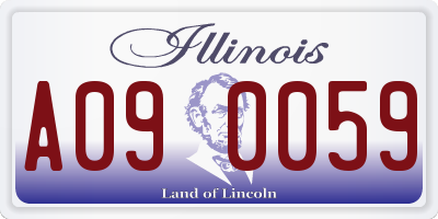 IL license plate A090059