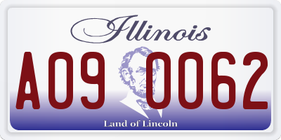 IL license plate A090062