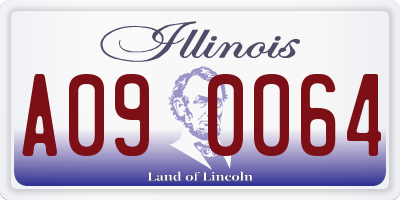 IL license plate A090064