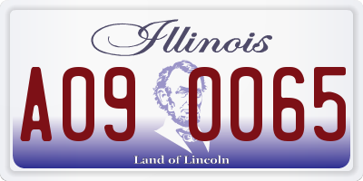 IL license plate A090065