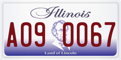 IL license plate A090067