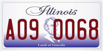 IL license plate A090068