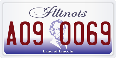 IL license plate A090069