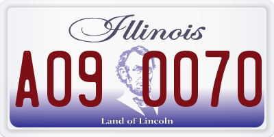 IL license plate A090070