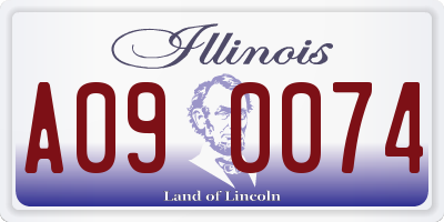 IL license plate A090074