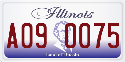 IL license plate A090075