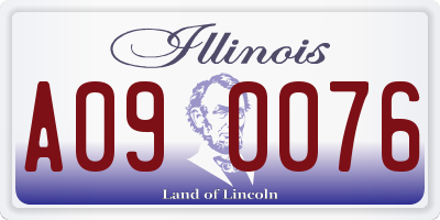 IL license plate A090076