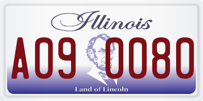 IL license plate A090080