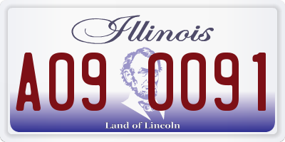 IL license plate A090091