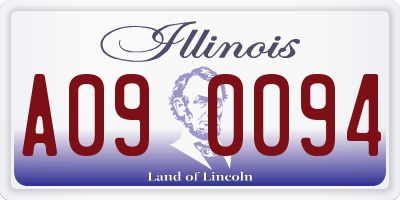 IL license plate A090094