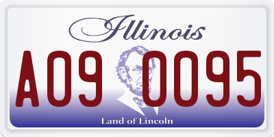 IL license plate A090095