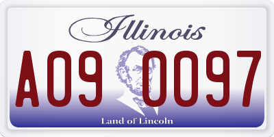 IL license plate A090097