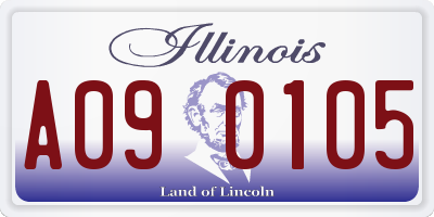 IL license plate A090105