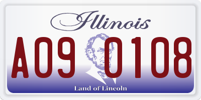 IL license plate A090108