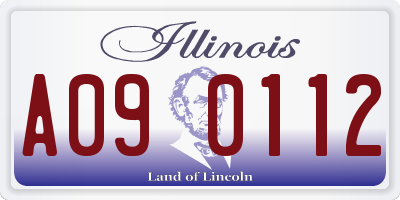 IL license plate A090112