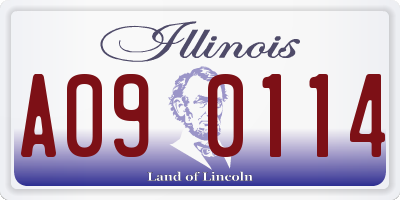 IL license plate A090114