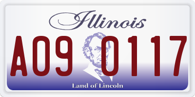 IL license plate A090117
