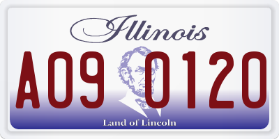 IL license plate A090120