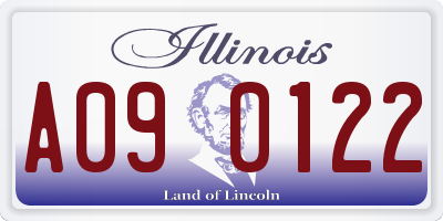 IL license plate A090122