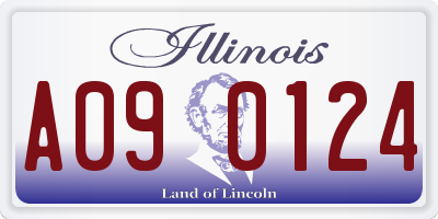 IL license plate A090124