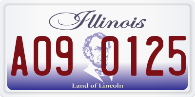 IL license plate A090125