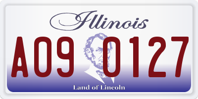 IL license plate A090127