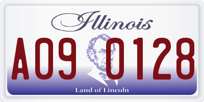 IL license plate A090128