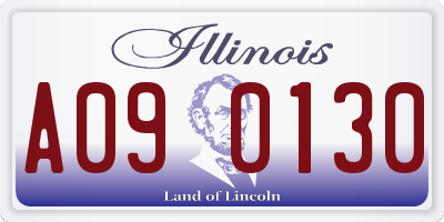 IL license plate A090130