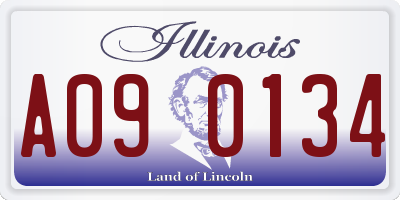IL license plate A090134