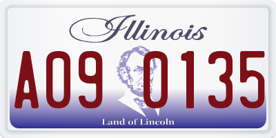 IL license plate A090135