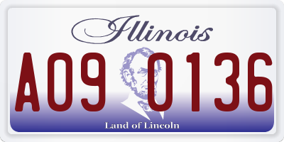 IL license plate A090136