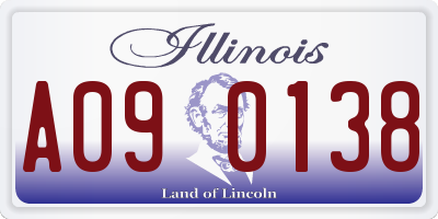 IL license plate A090138