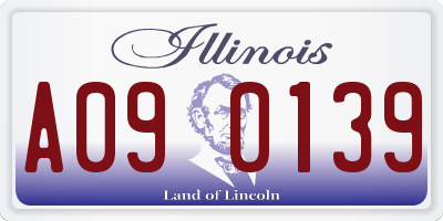 IL license plate A090139