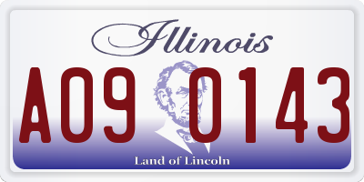IL license plate A090143