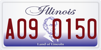 IL license plate A090150