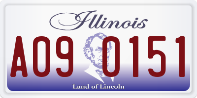 IL license plate A090151