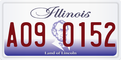 IL license plate A090152
