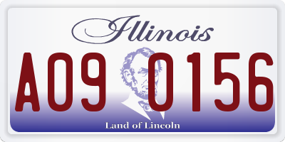 IL license plate A090156