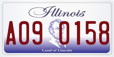 IL license plate A090158