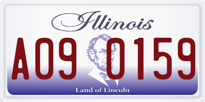IL license plate A090159